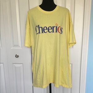 American Apparel 3XL Soft Light Yellow Cheerios Graphic Short Sleeve T-Shirt
